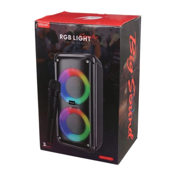 Coluna Karaoke Luzes RGB
