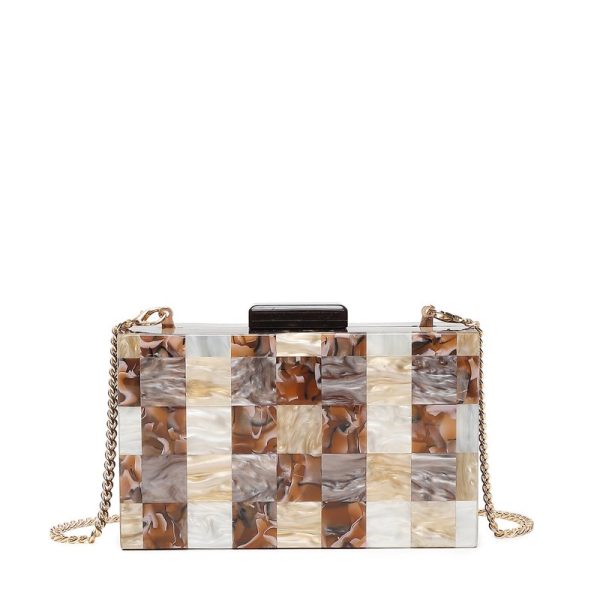 Clutch Acrílico Camel